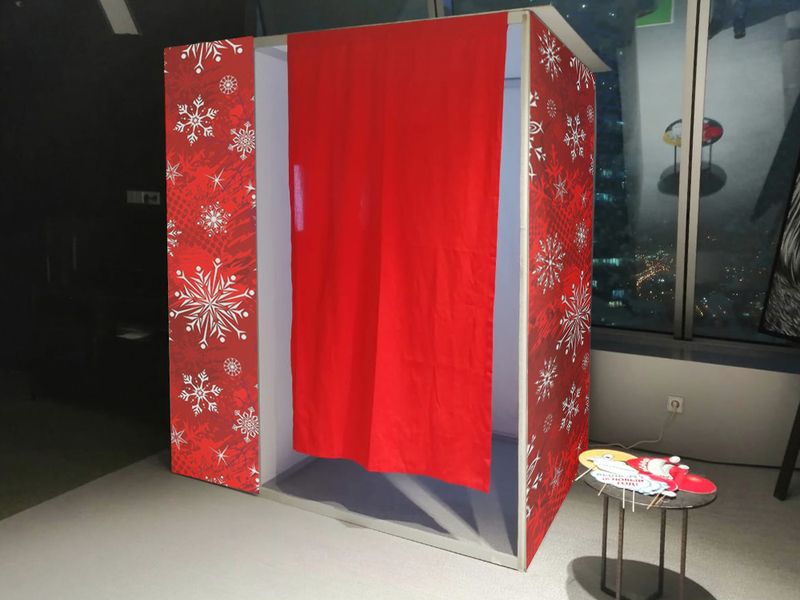 Фотобудка квадратная Новогодняя