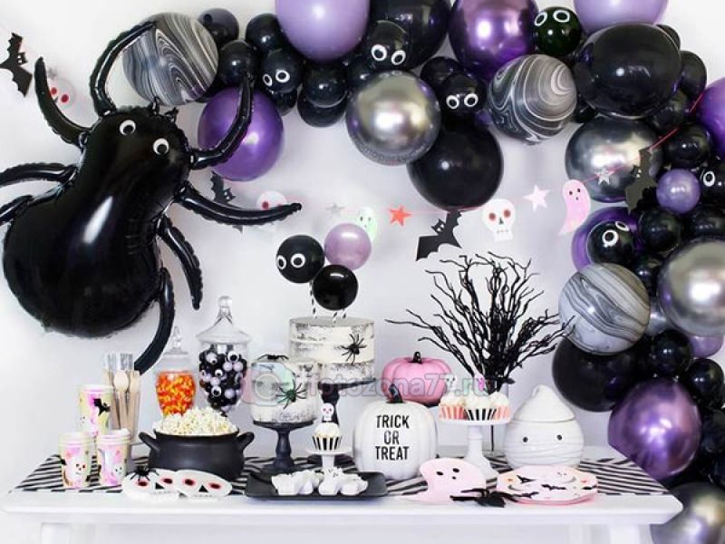 Фотозона Хэллоуин из шаров